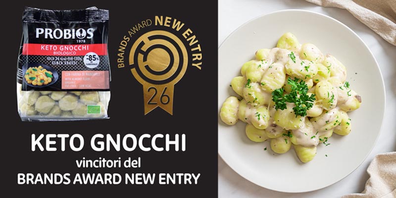 I Keto Gnocchi Probios vincono il Premio New Entry 2026: la linea Keto-friendly conquista il mercato