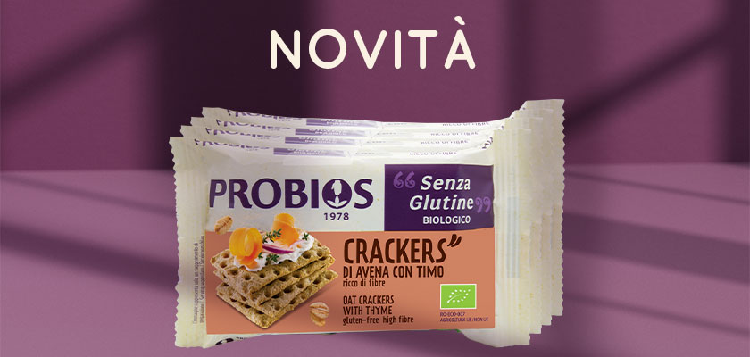 A break that goes crunch: discover the new Oat Crackers with Thyme by Probios!
