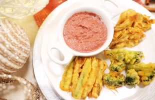 Fried Veggies with Chickpeas Batter and Ancient Modenese Sauce