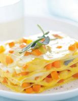 Lasagnette con Carote, Scamorza e Salvia Croccante