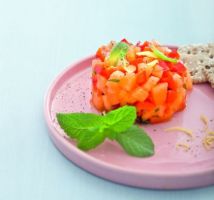 Antipasto di Melone con Peperoni alla Menta