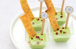 Crema di Avocado con Cracker di Ceci