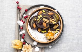 Dark Mediants with Dried and Candied Fruits