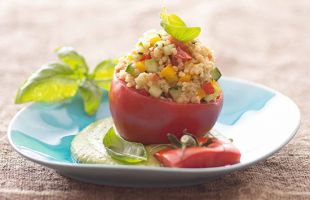 Pomodori di Miglio in Pesto di Anacardi e Basilico