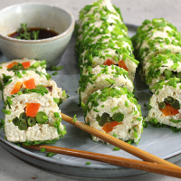 Involtini veloci di riso e ricotta (maki vegetariano)